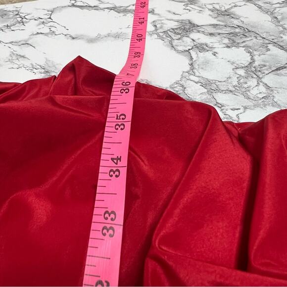 ZAC by zac posen balloon hem dress red mini Sz 4 - Picture 3 of 5